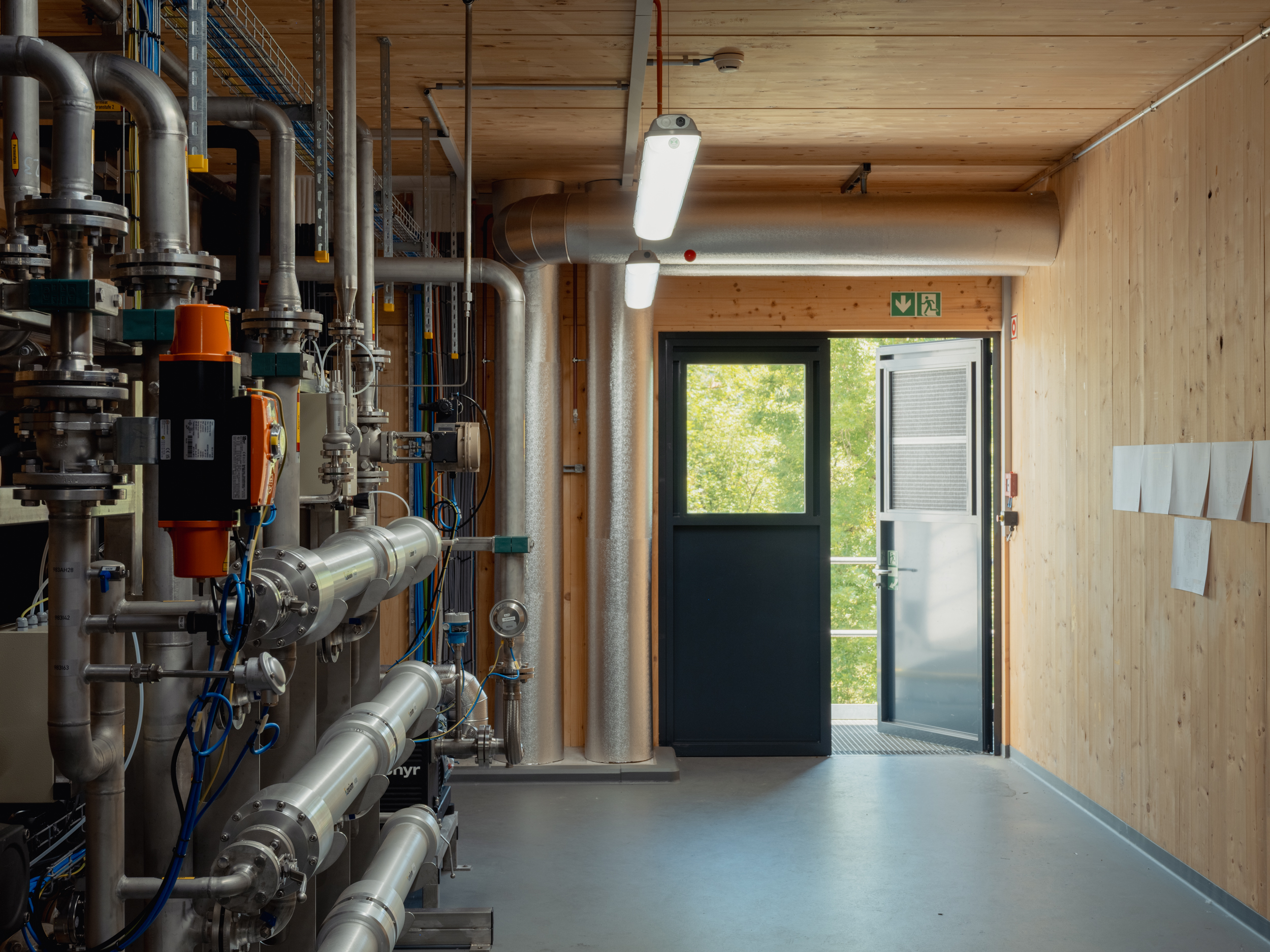 Holzbau der Power-to-Gas-Anlage